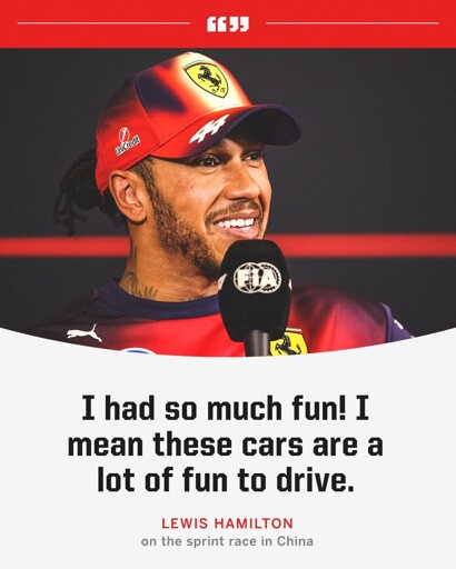 quote by Lewis Hamilton: "I had so much fun! I mean these cars are a lot of fun to drive."