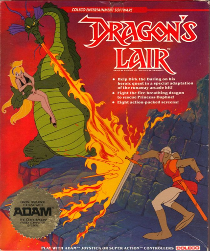 Verpackung des Computerspiels Dragon's Lair (Soft Pro 1986
